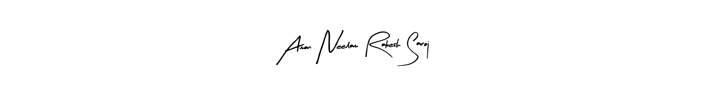 Here are the top 10 professional signature styles for the name Aman Neelam Rakesh Saroj. These are the best autograph styles you can use for your name. Aman Neelam Rakesh Saroj signature style 8 images and pictures png