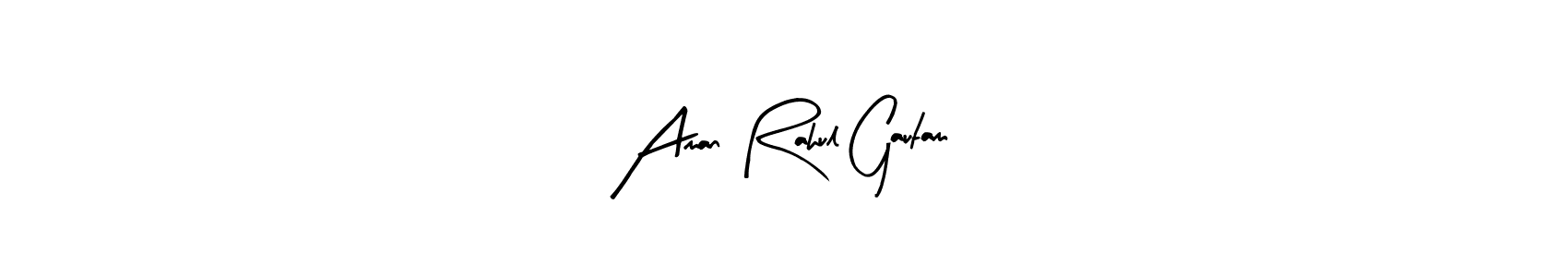 Also we have Aman Rahul Gautam name is the best signature style. Create professional handwritten signature collection using Arty Signature autograph style. Aman Rahul Gautam signature style 8 images and pictures png