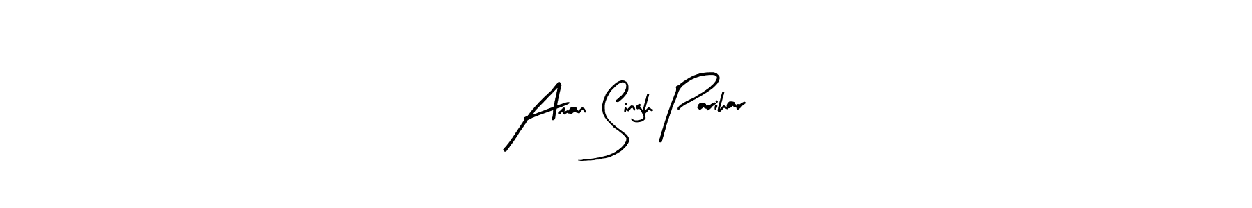 How to make Aman Singh Parihar name signature. Use Arty Signature style for creating short signs online. This is the latest handwritten sign. Aman Singh Parihar signature style 8 images and pictures png