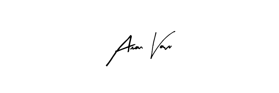 How to make Aman Vavu name signature. Use Arty Signature style for creating short signs online. This is the latest handwritten sign. Aman Vavu signature style 8 images and pictures png