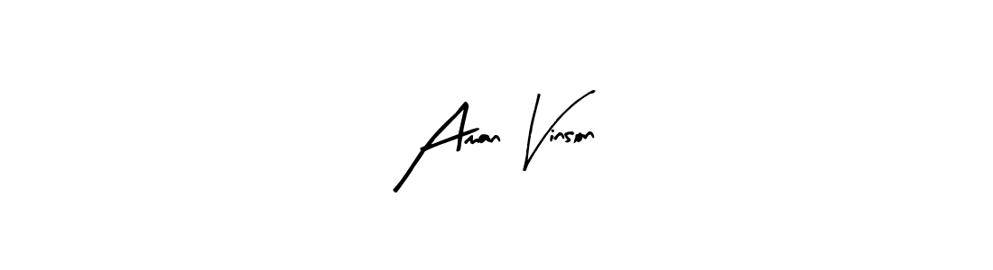 Also You can easily find your signature by using the search form. We will create Aman Vinson name handwritten signature images for you free of cost using Arty Signature sign style. Aman Vinson signature style 8 images and pictures png