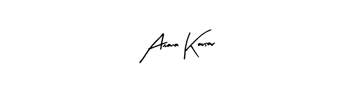 The best way (Arty Signature) to make a short signature is to pick only two or three words in your name. The name Amana Kausar include a total of six letters. For converting this name. Amana Kausar signature style 8 images and pictures png
