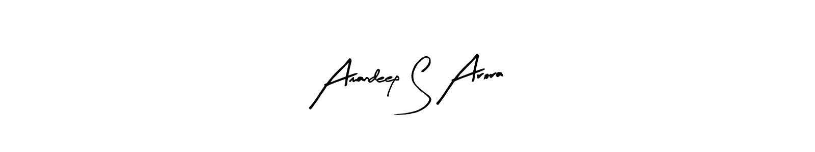 Make a beautiful signature design for name Amandeep S Arora. With this signature (Arty Signature) style, you can create a handwritten signature for free. Amandeep S Arora signature style 8 images and pictures png