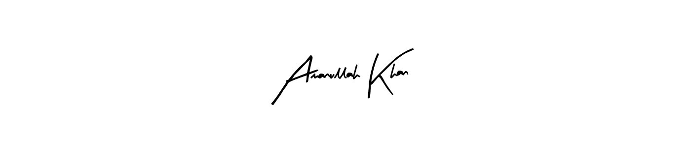 Create a beautiful signature design for name Amanullah Khan. With this signature (Arty Signature) fonts, you can make a handwritten signature for free. Amanullah Khan signature style 8 images and pictures png