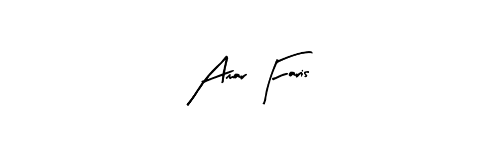 How to make Amar Faris signature? Arty Signature is a professional autograph style. Create handwritten signature for Amar Faris name. Amar Faris signature style 8 images and pictures png