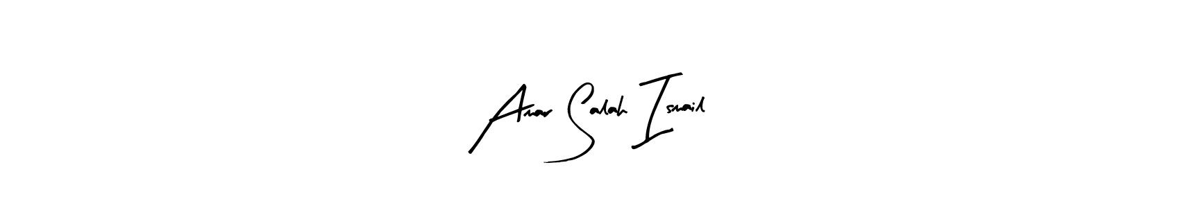 Make a beautiful signature design for name Amar Salah Ismail. Use this online signature maker to create a handwritten signature for free. Amar Salah Ismail signature style 8 images and pictures png