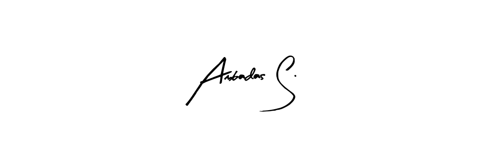 Create a beautiful signature design for name Ambadas S.. With this signature (Arty Signature) fonts, you can make a handwritten signature for free. Ambadas S. signature style 8 images and pictures png