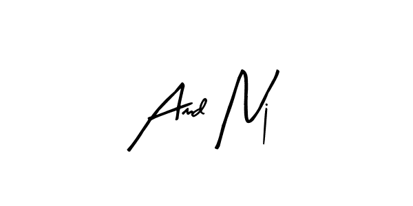 Similarly Arty Signature is the best handwritten signature design. Signature creator online .You can use it as an online autograph creator for name Amd Nj. Amd Nj signature style 8 images and pictures png