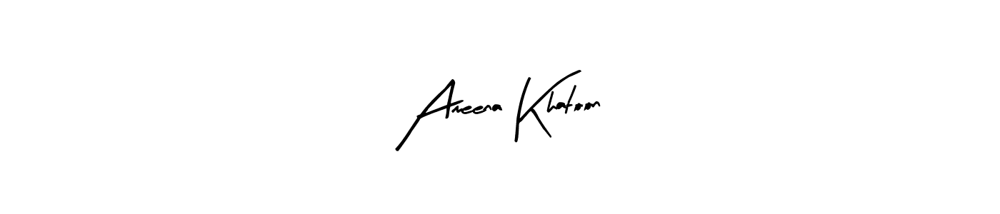 Design your own signature with our free online signature maker. With this signature software, you can create a handwritten (Arty Signature) signature for name Ameena Khatoon. Ameena Khatoon signature style 8 images and pictures png