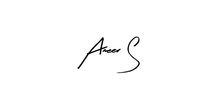How to Draw Ameer S signature style? Arty Signature is a latest design signature styles for name Ameer S. Ameer S signature style 8 images and pictures png