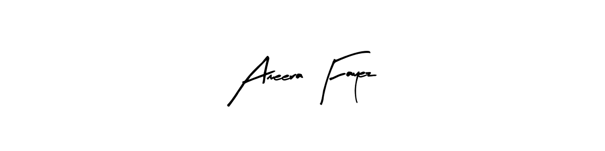 Design your own signature with our free online signature maker. With this signature software, you can create a handwritten (Arty Signature) signature for name Ameera Fayez. Ameera Fayez signature style 8 images and pictures png