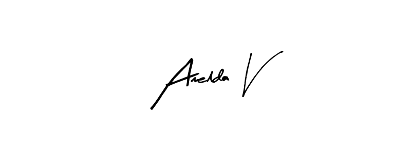 How to make Amelda V signature? Arty Signature is a professional autograph style. Create handwritten signature for Amelda V name. Amelda V signature style 8 images and pictures png