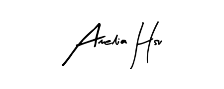 Amelia Hsu stylish signature style. Best Handwritten Sign (Arty Signature) for my name. Handwritten Signature Collection Ideas for my name Amelia Hsu. Amelia Hsu signature style 8 images and pictures png