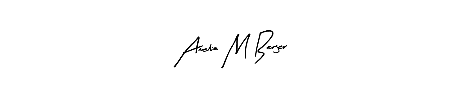 Amelia M Berger stylish signature style. Best Handwritten Sign (Arty Signature) for my name. Handwritten Signature Collection Ideas for my name Amelia M Berger. Amelia M Berger signature style 8 images and pictures png