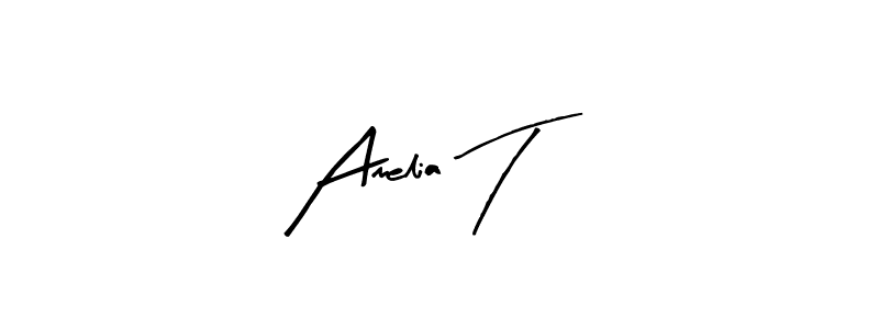 This is the best signature style for the Amelia T name. Also you like these signature font (Arty Signature). Mix name signature. Amelia T signature style 8 images and pictures png