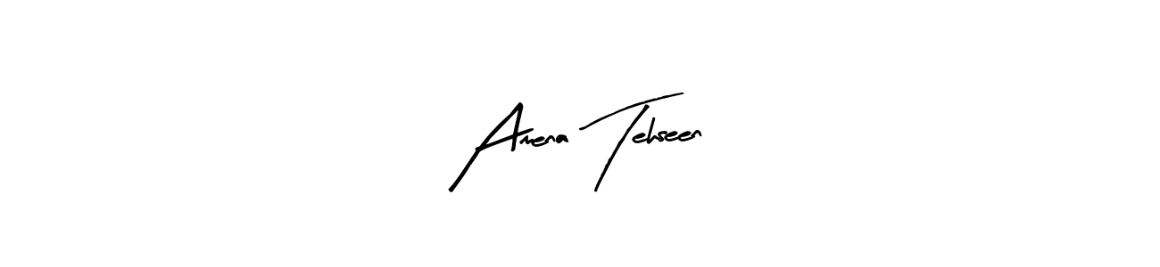 Amena Tehseen stylish signature style. Best Handwritten Sign (Arty Signature) for my name. Handwritten Signature Collection Ideas for my name Amena Tehseen. Amena Tehseen signature style 8 images and pictures png