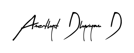 Stand out with a creative autograph for Amenthyst Dhyriyam D. The Arty Signature styling blends modern aesthetics with classic signature flourishes. Amenthyst Dhyriyam D signature style 8 images and pictures png