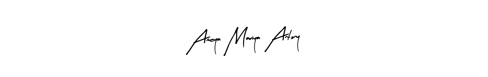 How to make Ameya Mariya Antony signature? Arty Signature is a professional autograph style. Create handwritten signature for Ameya Mariya Antony name. Ameya Mariya Antony signature style 8 images and pictures png