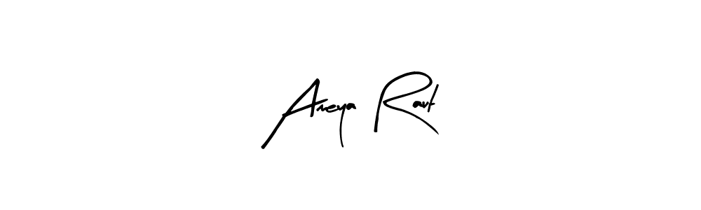 Create a beautiful signature design for name Ameya Raut. With this signature (Arty Signature) fonts, you can make a handwritten signature for free. Ameya Raut signature style 8 images and pictures png