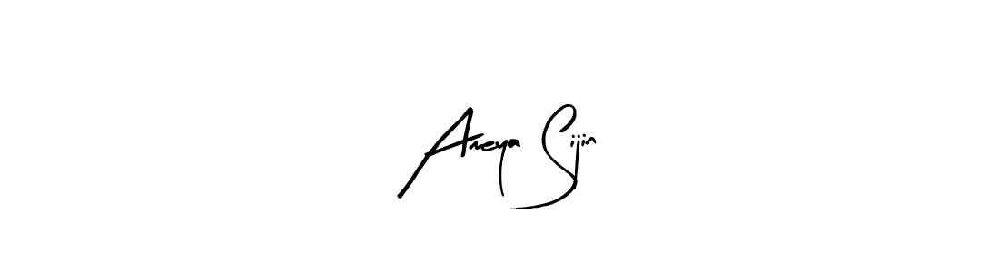 Arty Signature is a professional signature style that is perfect for those who want to add a touch of class to their signature. It is also a great choice for those who want to make their signature more unique. Get Ameya Sijin name to fancy signature for free. Ameya Sijin signature style 8 images and pictures png