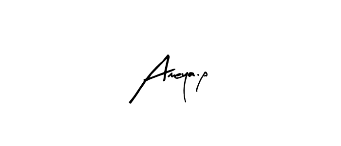 Create a beautiful signature design for name Ameya.p. With this signature (Arty Signature) fonts, you can make a handwritten signature for free. Ameya.p signature style 8 images and pictures png