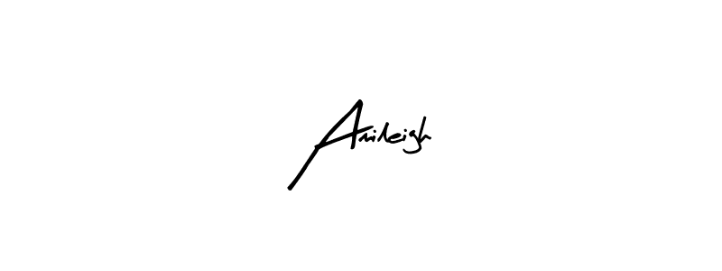 Use a signature maker to create a handwritten signature online. With this signature software, you can design (Arty Signature) your own signature for name Amileigh. Amileigh signature style 8 images and pictures png