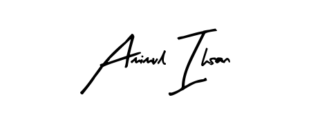 A dynamic signature style for Amimul Ihsan using Arty Signature script. Designed to look authentic, handwritten, and professional. Amimul Ihsan signature style 8 images and pictures png