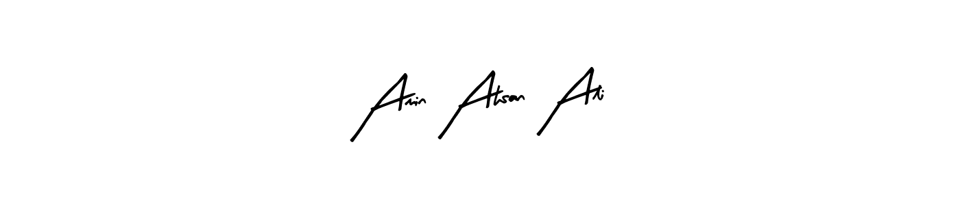 Similarly Arty Signature is the best handwritten signature design. Signature creator online .You can use it as an online autograph creator for name Amin Ahsan Ali. Amin Ahsan Ali signature style 8 images and pictures png