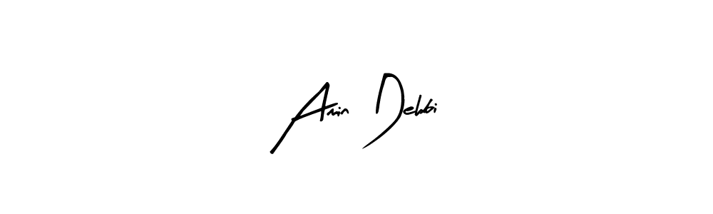 Arty Signature is a professional signature style that is perfect for those who want to add a touch of class to their signature. It is also a great choice for those who want to make their signature more unique. Get Amin Dehbi name to fancy signature for free. Amin Dehbi signature style 8 images and pictures png