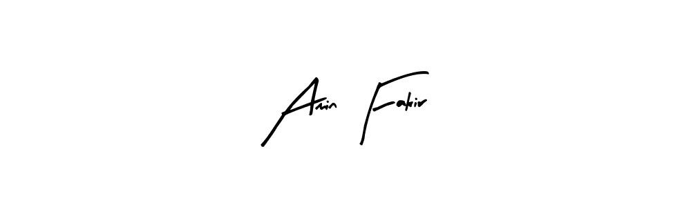 Use a signature maker to create a handwritten signature online. With this signature software, you can design (Arty Signature) your own signature for name Amin Fakir. Amin Fakir signature style 8 images and pictures png