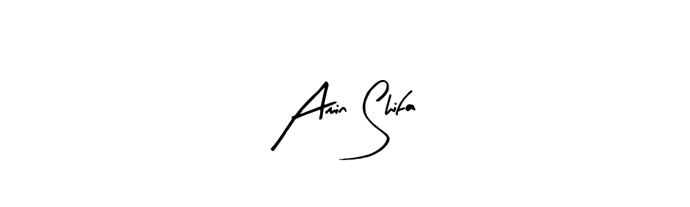 Arty Signature is a professional signature style that is perfect for those who want to add a touch of class to their signature. It is also a great choice for those who want to make their signature more unique. Get Amin Shifa name to fancy signature for free. Amin Shifa signature style 8 images and pictures png