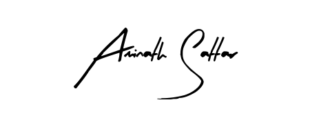 A stylish, flowing autograph style designed for name Aminath Sattar using Arty Signature typography. Perfect for digital creative projects. Aminath Sattar signature style 8 images and pictures png