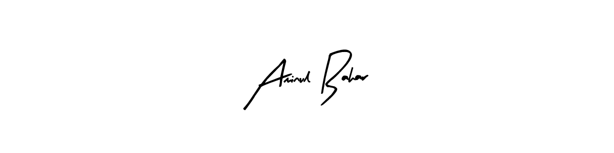 Design your own signature with our free online signature maker. With this signature software, you can create a handwritten (Arty Signature) signature for name Aminul Bahar. Aminul Bahar signature style 8 images and pictures png