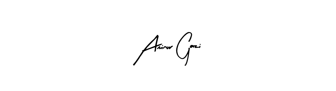 Also we have Aminur Gazi name is the best signature style. Create professional handwritten signature collection using Arty Signature autograph style. Aminur Gazi signature style 8 images and pictures png