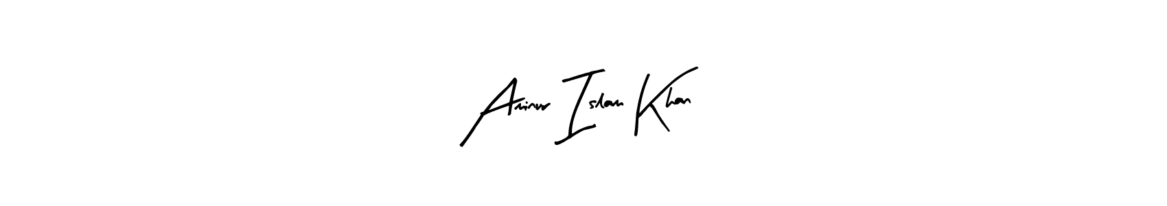 How to make Aminur Islam Khan name signature. Use Arty Signature style for creating short signs online. This is the latest handwritten sign. Aminur Islam Khan signature style 8 images and pictures png