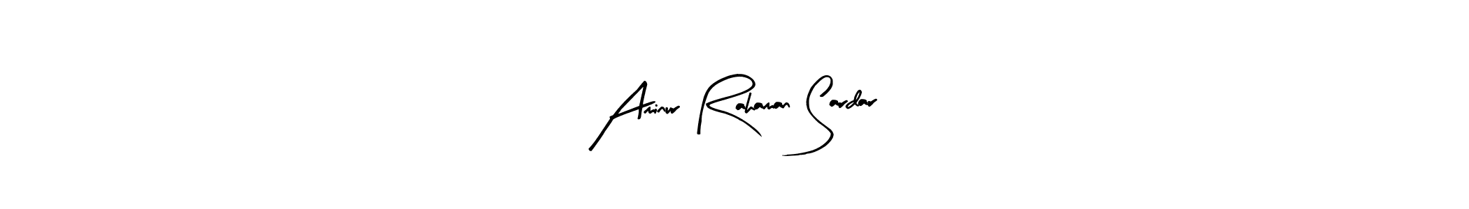 Create a beautiful signature design for name Aminur Rahaman Sardar. With this signature (Arty Signature) fonts, you can make a handwritten signature for free. Aminur Rahaman Sardar signature style 8 images and pictures png