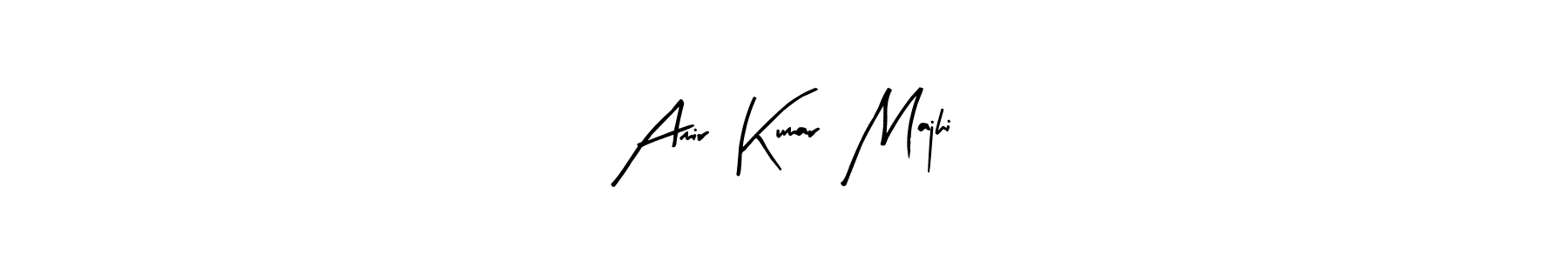 Arty Signature is a professional signature style that is perfect for those who want to add a touch of class to their signature. It is also a great choice for those who want to make their signature more unique. Get Amir  Kumar  Majhi name to fancy signature for free. Amir  Kumar  Majhi signature style 8 images and pictures png