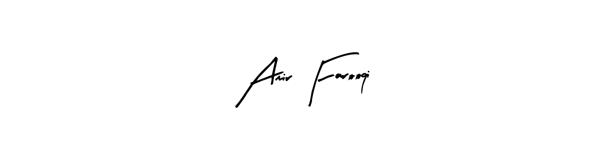 if you are searching for the best signature style for your name Amir Farooqi. so please give up your signature search. here we have designed multiple signature styles  using Arty Signature. Amir Farooqi signature style 8 images and pictures png