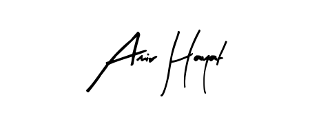 Transform the name Amir Hayat into a signature masterpiece using Arty Signature font. Ideal for photographers, artists, and creators looking for watermarks. Amir Hayat signature style 8 images and pictures png