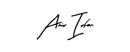 Practice writing Amir Irfan with the flow of Arty Signature lettering. A fantastic source of inspiration for developing your personal signature style. Amir Irfan signature style 8 images and pictures png