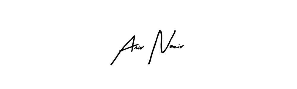 How to Draw Amir Nazir signature style? Arty Signature is a latest design signature styles for name Amir Nazir. Amir Nazir signature style 8 images and pictures png