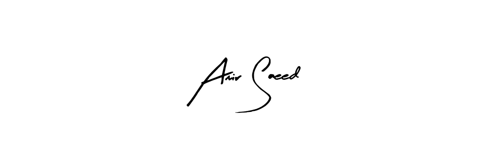 Use a signature maker to create a handwritten signature online. With this signature software, you can design (Arty Signature) your own signature for name Amir Saeed. Amir Saeed signature style 8 images and pictures png