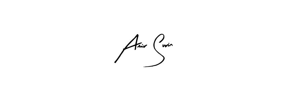 Similarly Arty Signature is the best handwritten signature design. Signature creator online .You can use it as an online autograph creator for name Amir Surin. Amir Surin signature style 8 images and pictures png