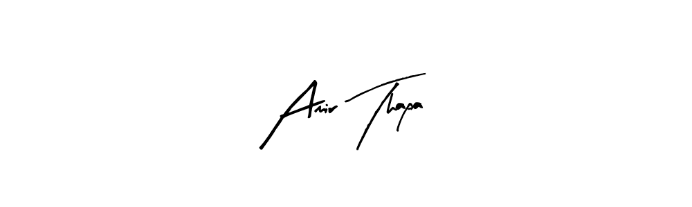 Make a beautiful signature design for name Amir Thapa. With this signature (Arty Signature) style, you can create a handwritten signature for free. Amir Thapa signature style 8 images and pictures png