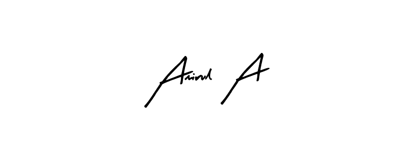 How to make Amirul A signature? Arty Signature is a professional autograph style. Create handwritten signature for Amirul A name. Amirul A signature style 8 images and pictures png