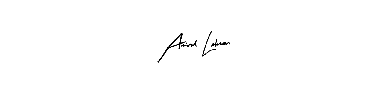 Create a beautiful signature design for name Amirul Lokman. With this signature (Arty Signature) fonts, you can make a handwritten signature for free. Amirul Lokman signature style 8 images and pictures png