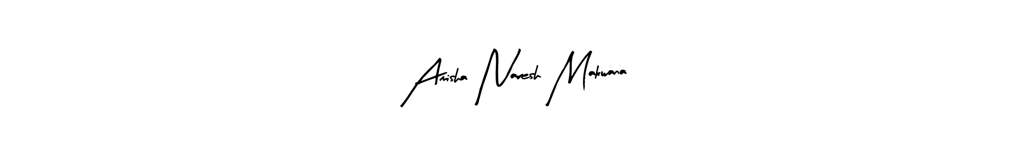 You should practise on your own different ways (Arty Signature) to write your name (Amisha Naresh Makwana) in signature. don't let someone else do it for you. Amisha Naresh Makwana signature style 8 images and pictures png