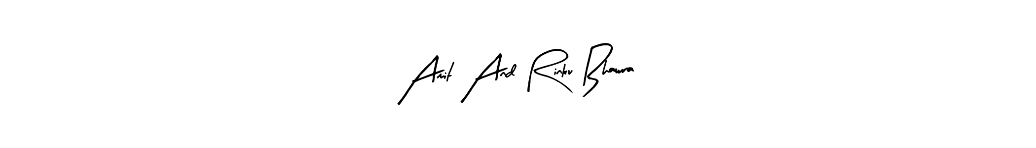 Similarly Arty Signature is the best handwritten signature design. Signature creator online .You can use it as an online autograph creator for name Amit And Rinku Bhawra. Amit And Rinku Bhawra signature style 8 images and pictures png