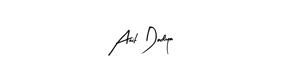 Arty Signature is a professional signature style that is perfect for those who want to add a touch of class to their signature. It is also a great choice for those who want to make their signature more unique. Get Amit Dodiya name to fancy signature for free. Amit Dodiya signature style 8 images and pictures png