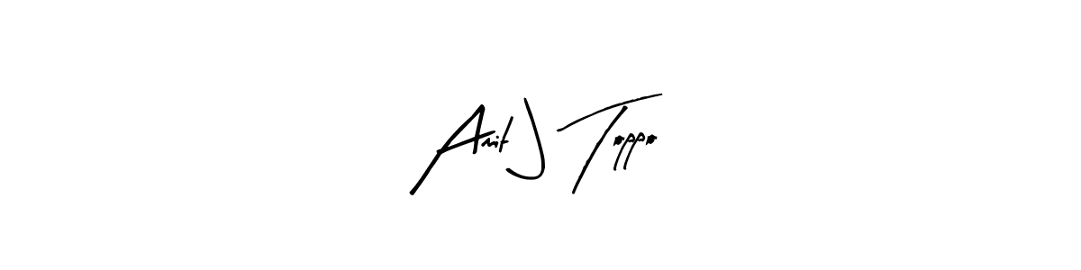 Use a signature maker to create a handwritten signature online. With this signature software, you can design (Arty Signature) your own signature for name Amit J Toppo. Amit J Toppo signature style 8 images and pictures png